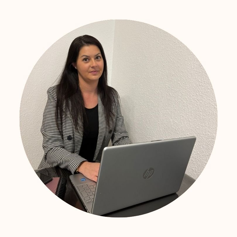 Ivory and orange professional profile photo instagram post